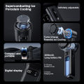 Jiditech Mini Fan Portable 4800mah Recchargeable Handheld Fan Wind Speed Power Display Powerful Cooling High Speed Electric Fan Long Battery Life Silent and Strong Wind Desktop Pocket Fan. 