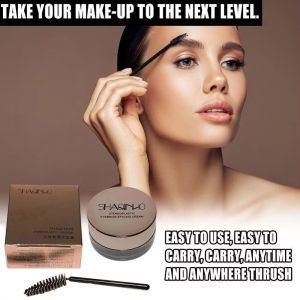 GUAIP 4pcs/set Long-Lasting Eyebrow Shaping Cream Gel Texture Waterproof 3D Brow Shaping Wax Three-dimensional with Brush Eyebrow Gel Women