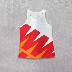 Sports Student Track and Field Sleeveless Vest Training Wear Hurdle Running Racing Suit Marathon Quick-Drying Workout Clothes Mens I-Shaped