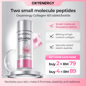 Premium Halal Collagen Supplement by Oxyenergy (30-Day Pack) – Fights Wrinkles Boosts Skin Elasticity & Strengthens Hair/Nails/Bones