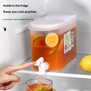 Amila bình thiết bị đựng nước uống tủ lạnh 35L có vòi-Đồ Uống ướp lạnh tươi Trà trái cây lưu trữ đồ uống lạnh cho gia đình và văn phòng