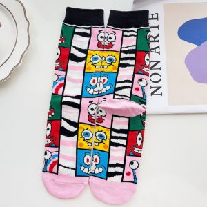 Cute ladies socks cartoon casual cotton socks breathable socks