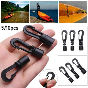 GLASSES VIEW 5/10pcs Bungee Shock Tie Outdoor Tool Plastic POM Clips Camping Tent Hook Elastic Ropes Buckles Rope Buckle Clothesline Straps Hooks