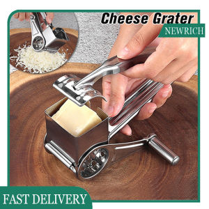 Rotary Cheese Grater Stainless Steel Handheld Cheese Planer Chocolates Graters Multi-function Manual Kitchen Butter Cutter Grinder