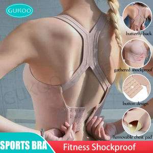GUKOO M-XL Sport Backless Bra Women Padded Tops Fashion Wireless Bralette Ladies Bras Sport Bra Female Underwear Lingerie