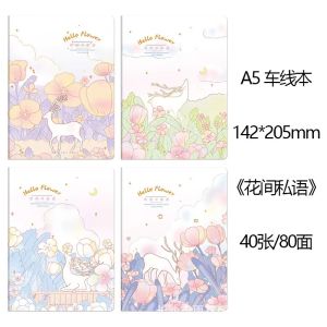 10Pcs A5 Student Writing Notebook for grade 1 2 3  4 5 40 Page School Stationery Supplies school elementary