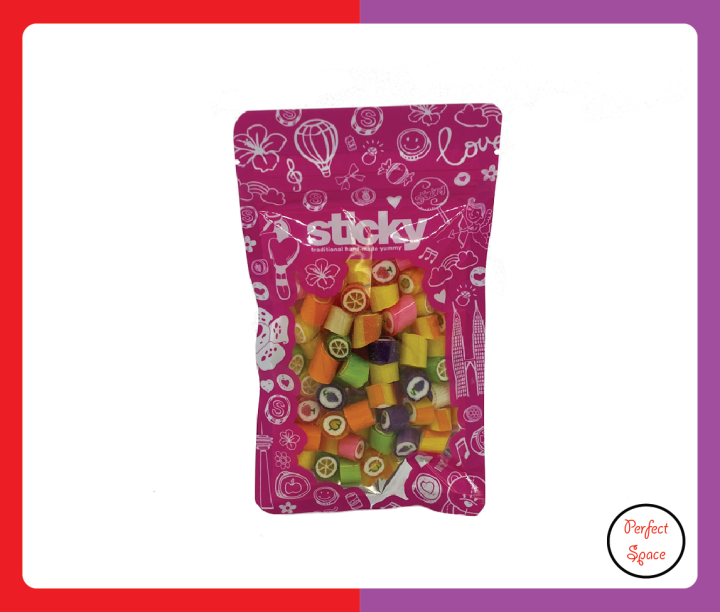 Handmade Sticky Candy Mix Rock 70g Sweet Fruits Flavours Gula Gula Lazada 5514