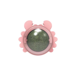 Cat Catnip Ball Toy 360° Rotating Teeth Cleaning Soothes Mood With Dustproof Moisture-proof Cover