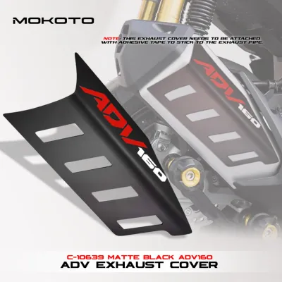 MOKOTO ADV 160 MUFFLER EXHAUST STEEL METAL COVER / HEAT GUARD COVER GARNISH FOR HONDA ADV 160 MOTORCYCLE SPEEDMOTO