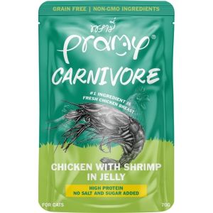 [12 ซอง] Pramy Carnivore พรามี่ อาหารเปียกแมว คานิวอร์ ขนาดซองละ 70 กรัม มีให้เลือก 8 รสชาติ