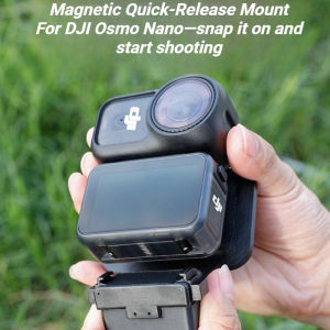 For DJI Osmo Nano Magnetic Mount for Thumb-Operated 360° Camera Featuring Shock-Absorbing Magnetic Action Camera Accessories