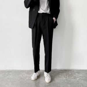 Quần tây nam cạp cao GOZIN.STORE Quần âu nam hàn quốc ống côn công sở vải tuyết hàn co giãn dày dặn JA31