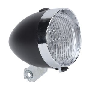 MKEB Cổ điển Đèn pha xe đạp có giá đỡ lắp đặt Đen và Bạc Phụ kiện chiếu sáng xe đạp Cài đặt dễ dàng 3 đèn LED Đèn pha xe đạp cổ điển cho việc đi xe đêm