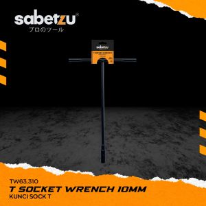 Kunci T sok T hitam 10mm konci T sock T handle kunci T 10 mm sabetzu key 10mm TW63.310