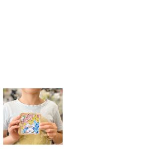 MMLUCK Hoạt động giữa cha mẹ và con cái Bộ vật liệu thảm cốc khảm Sáng tạo Phát triển trí tuệ Bộ dụng cụ làm đế lót ly mOSAIC tự làm Đồ chơi túi vật liệu Thực tế Bộ dụng cụ thủ công pha lê khảm Đồ chơi phát triển cho trẻ em