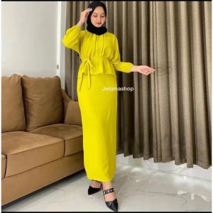 Dini Sett Dapat Rok Dan Atasan Bahan Crinkle Air Flow