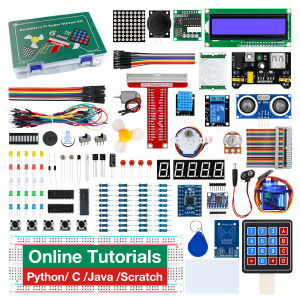 LAFVIN Super Starter Kit for Raspberry Pi Raspberry Pi 5/4/4B/3B/3B+Python C Java Scratch with Tutorial Beginner Kit