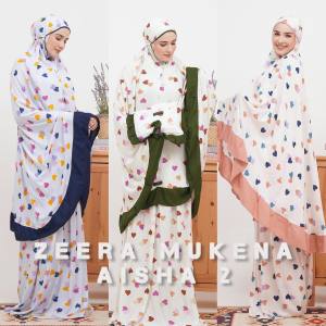 BARU - ZEERA MUKENA AISHA VOL 2 - MUKENA LEBARAN - MUKENA DEWASA - MUKENA REALPICTURE