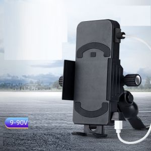 Giá đỡ kiêm sạc điện thoại 2 trong 1 cho xe máy xe điện