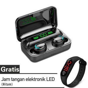 headset bluetooth full bass TWS Earphone bluetooth Earbuds Bluetooth Wireless 9D HIFI Stereo Dengan Kotak Charger 3500 mAH buat hp untuk iphone xiaomi sumsung vivo oppo realmi