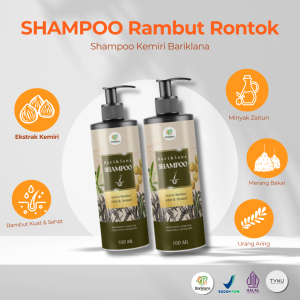 Bariklana Shampoo kemiri - shampo rambut rontok penghilang uban dan menutrisi rambut