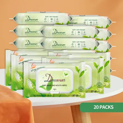 20PCS NEW DREAMERS BABY WIPES CONVENIENT AND AFFORDABLE WIPES.