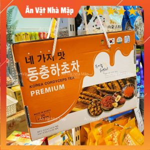 [Ảnh thật] Trà Đông Trùng Tứ Vị Hộp Màu Cam Hàn Quốc