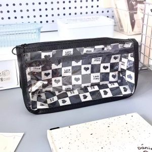 S66 กระเป๋าปากกา ดินสอ  ลายคาปิบาร่า ลายตารางหมากรุก  กล่องดินสอนักเรียน สินค้ามีพร้อมส่ง