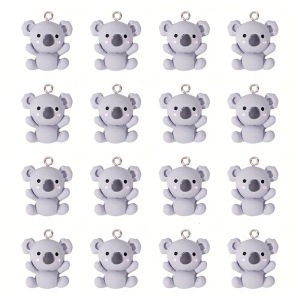 20Pcs Innovative Koala Pendants Accessory Adorable Koala Charm Pendant Accessory For Jewelry And DIY Enthusiasts