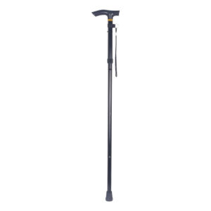 QUIVLOX COD*Foldable Cane Adjustable Telescopic Folding Cane T Handles Portable And Safe Elder Cane stick