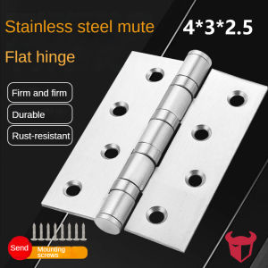 2PCS Stainless Steel 304 Door Hinges Flat Hinge With Screw Thickness Bearing Door Hinges Door Cabinet Hidden Hinge