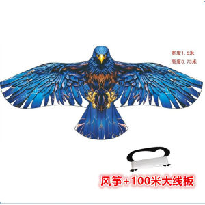New Simulation Eagle Kite Easy to Fly in Light Wind Large Outdoor Kite with 100m Line Board