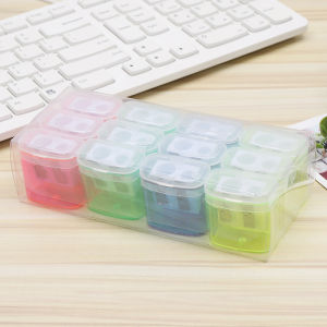 Hami Sharpeners 12Pcs Double Hole Pencil Sharpener Stationary School Stationery Supplies