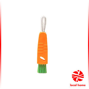 Local home แปรงทำความสะอาดฝาถ้วย ร่องฝาถ้วย แปรงทำความสะอาดขวดเก็บอุณหภูมิ  Carrot brush