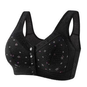 FallSweet Plus Size 38-50 BC Women Front Close Cotton Underwear Soft No Padding Vest Brassiere