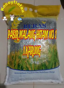 pasir malang hitam NO1 halus satu karung 5-6 kg dekorasi aquascape