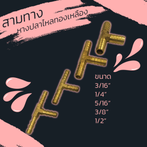 ข้อต่อทองเหลือง ข้อต่อสามทางหางปลาทองเหลือง SFC