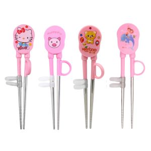 Sumpit Anak Karakter Lucu / Alat Bantu Latihan Belajar Makan Bayi Balita Batita Gambar Kartun/Training Chopstic Melatih Kemampuan Motorik Sikecil Bahan Stainless Berkualitas Food Grade/Untuk Hadiah Kado Ulang Tahun Souvenir Pernikahan Multifungsi- GP Mall