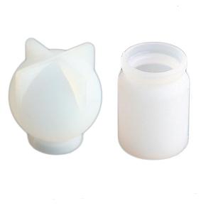 2 Pieces Epoxy Resin Silicone Mold Small Bottle Storage Box Mold for DIY Home Decoration Pendant Making