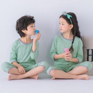 KS121 ชุดนอนเด็ก ชุดนอนเด็กขาสั้นแขนสั้น ชุดนอนเด็กสไตส์เกาหลี 100%COTTON