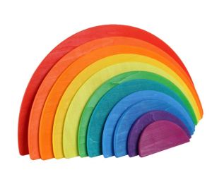 NewToys มอนเตสซอรี่ Montessori - บล็อกไม้สายรุ้ง🌈 Rainbow block