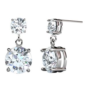 Her Jewellery Snowman Earrings - Luxury Crystal Embellishments plated with 18K Gold