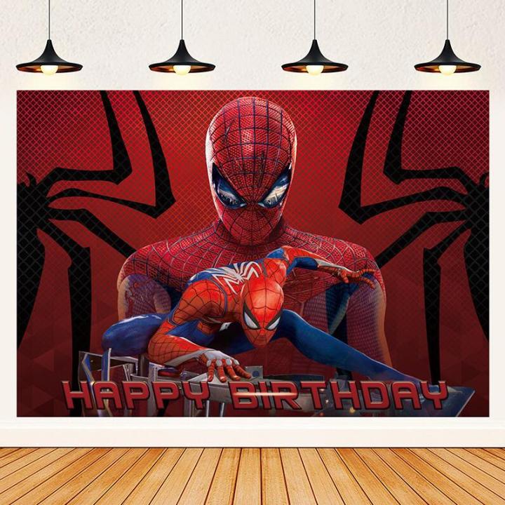 Superhero Spiderman Photography Backdrop Vinyl Photo Background For ...