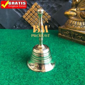 Lonceng Tangkai Kuningan Diameter 7cm Bel Lonceng Kuningan Lonceng Es krim