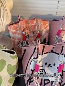 Mini Square Knit Handbag Large Capacity Portable Knitted Tote Bag Daily Office Shoulder Companion Gift Bag