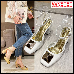 MANXIXI Thời Trang Phụ Nữ Cao Gót 2.36 Inches Đầy Màu Sắc Kẹo Dép Đẹp (Kích Thước 34-39)