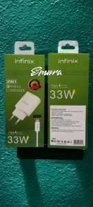 CHARGER CASAN INFINIX 33W MICRO USB QUICK CHARGER QUALCOMM 3.0 FAST CHARGING PENGISIAN CEPAT 33 WATT
