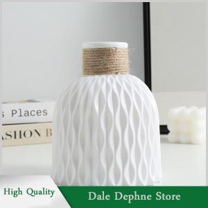 [Dale Dephne] 1PC Water Ripple Plastic Vase Wave Flower Pot Arrangement Modern Nordic Style Home Living Room Desktop Decoration Ornament