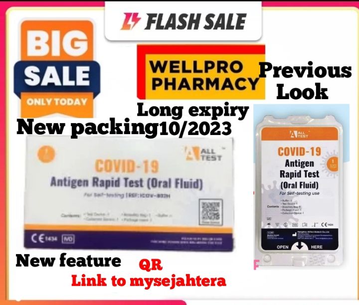 ALLtest saliva antigen test kit 1s (READY STOCK) Covid 19 Home Test Kit ...