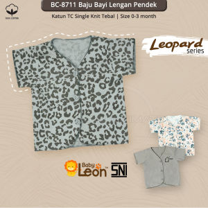 1Pcs Baju Baru Lahir Bayi Celana Bayi Newborn (0-3 Bln) BABY LEON BC-8711 Baju Lengan Pendek Bayi Baju Lengan Panjang Bayi Baju Tidur Atasan Bayi Kaos Bayi Pakaian Bayi Celana Pendek Bayi Celana Harian Bayi BC-8712 CLB-8713 RABBIT FOREST LEOPARD SERIES